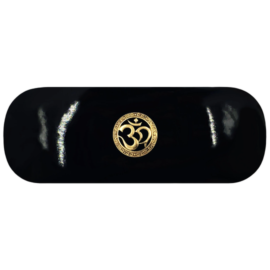 Yoga Symbol Hard Glasses Case. Meditation Spectacle Gold Om Aum Eyeglasses Relaxation Sunglasses Namaste Birthday Gift