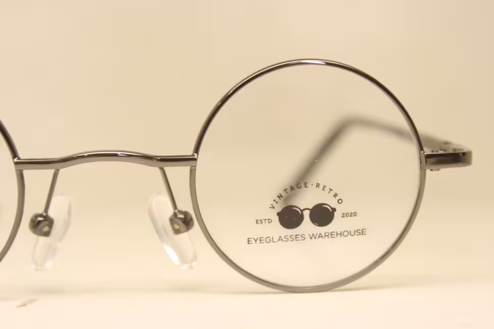 Small Lens Round Retro Glasses Gunmetal John Lennon Style