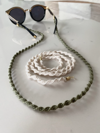 Macrame Glasses Chain | Handmade Sunglass Strap Reading Glass Eyewear