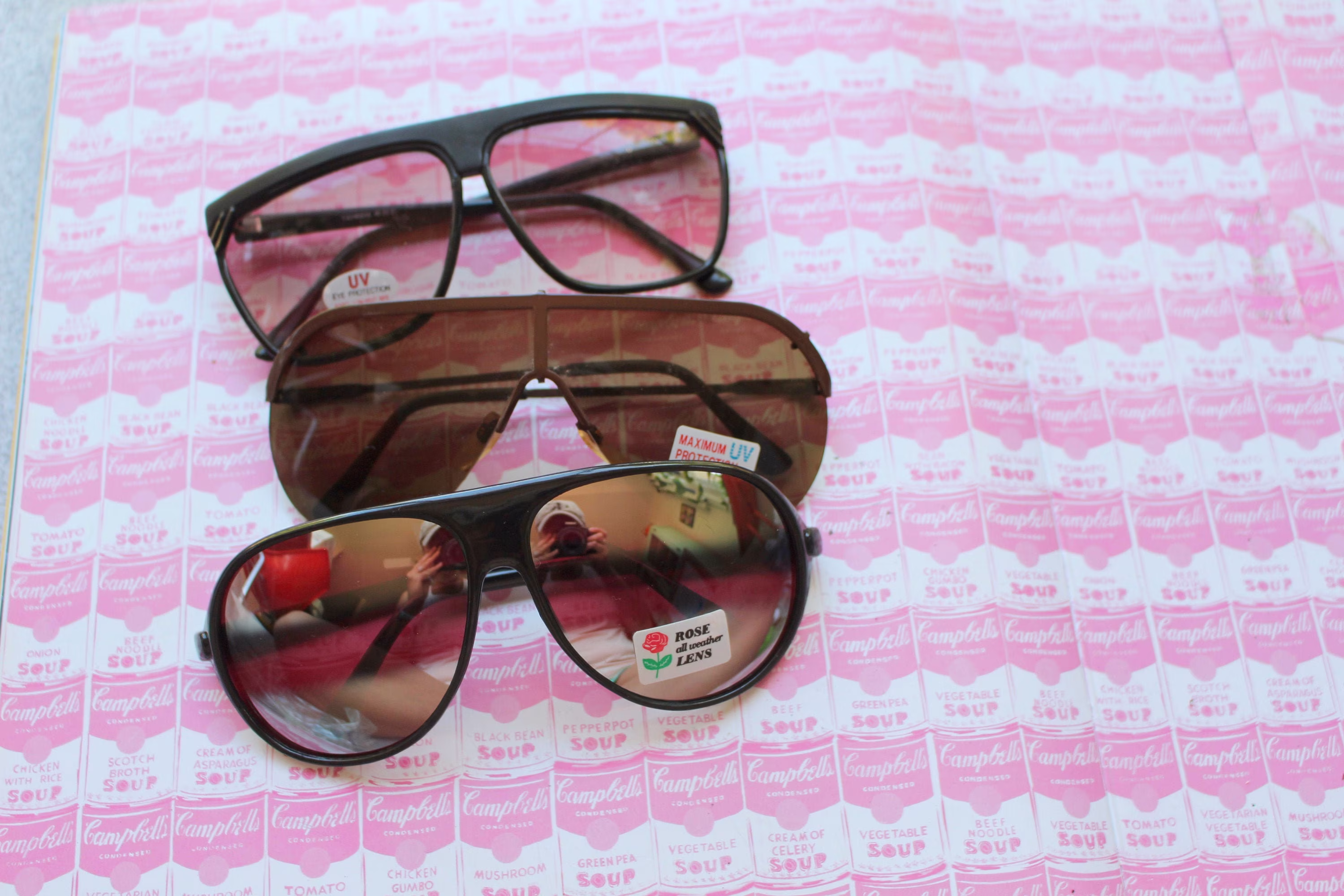 1980S Vintage Sunglasses Set...instant Collection. Mirror Lens. Pilot. Set Of 3. Vintage Sunglasses. Shades. Aviators. Wayfarers. Clubmaster