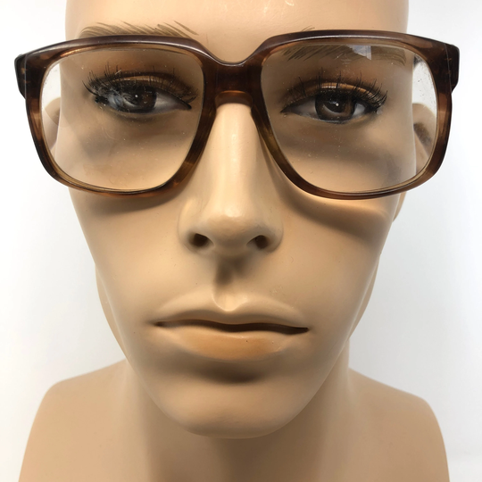 Vintage Steve Eyeglasses Glasses Frame Brown Square Used Eyeglass Frames Retro