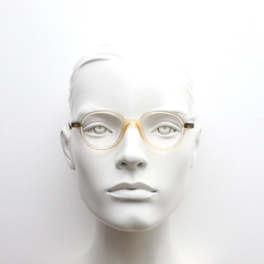 Vintage 30S Pale Crystal Pink Glasses. Transparent Slim Antique Optical Frames With Dark Arms. Prescription Eyeglasses. Lucite Rx Spectacles