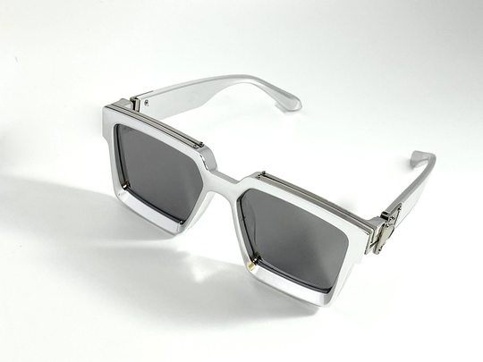 Funky Silver On Square Uv400 Sunglasses