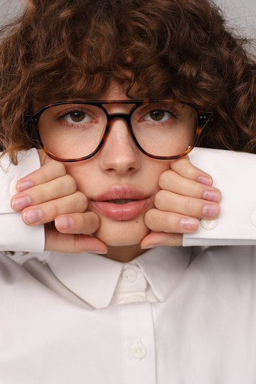 Oversized Glasses Frames Women, Men With Fake Or Prescription Lenses