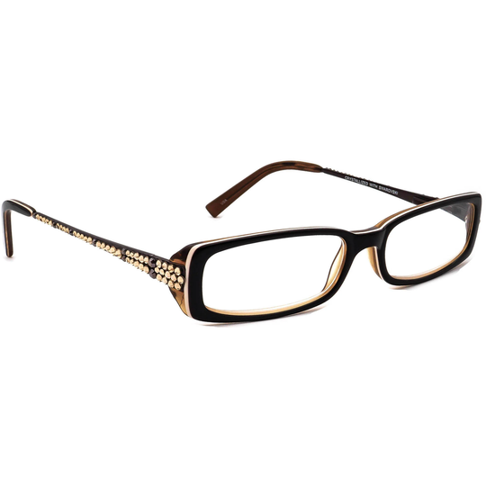 Jimmy Crystal Reading Glasses +3.00 Jcr148 C11 Black/Brown Rectangular 50-14 140