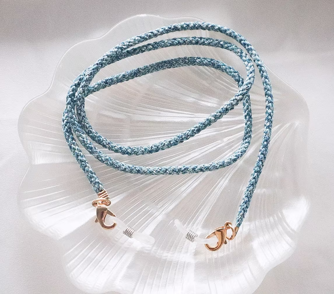 Sunglasses Chain, Beaded Eyeglass Pink Strap, Glasses Necklace