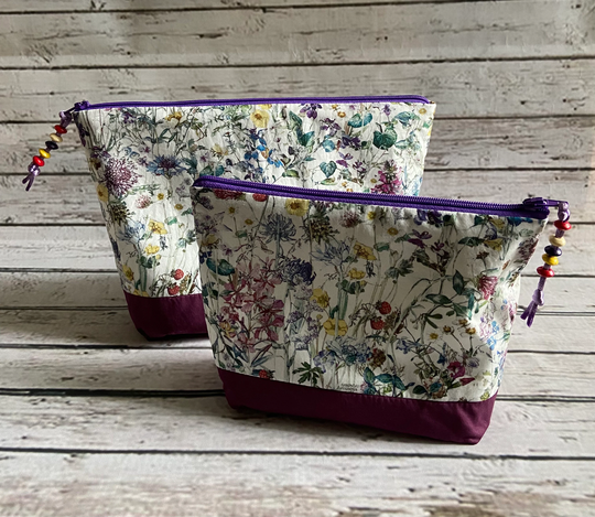 Liberty Wild Flowers Fabric Makeup Bags