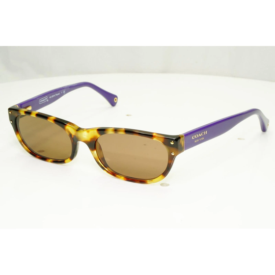 Authentic Coach Womens Sunglasses Purple Brown Hc 6034 5103 35182