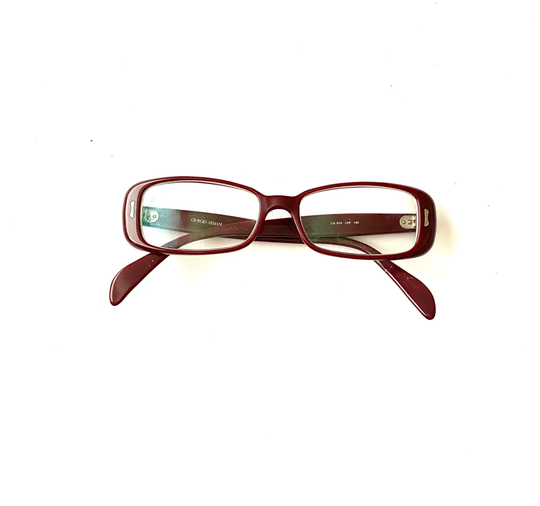 Women's Vintage 90's Purple Giorgio Armani | Emporio Thick Rimmed Glasses Specs Eyeglasses