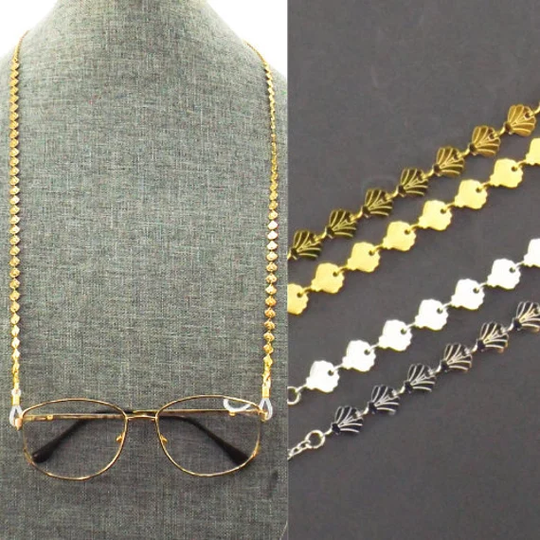 Shell Eyeglass Chain Lanyard | Sunglasses Holder Mermaid Necklace For Glasses Face Mask Women Silver Or Gold Accessories