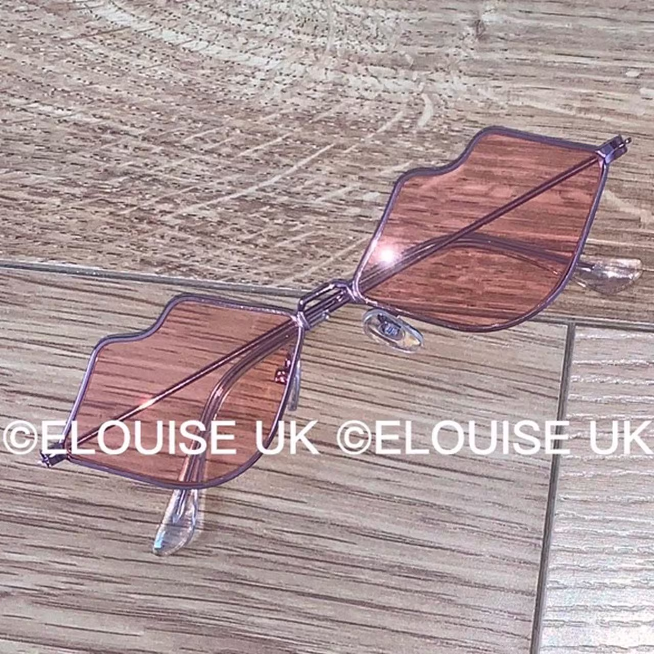 Pink Lips Sunglasses Funky Festival Outfit Rave