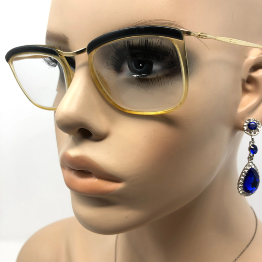 Vintage Amor Eyeglasses Glasses Frame Clear Browline Used Eyeglass Frames Retro