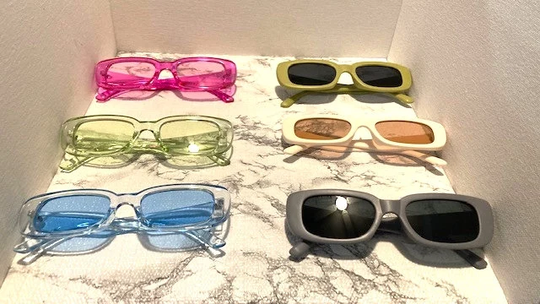 Sunglasses | Retro Vintage Rectangular Square Vintage Sunglasses Fourth Of July Spring Eyewear Summer