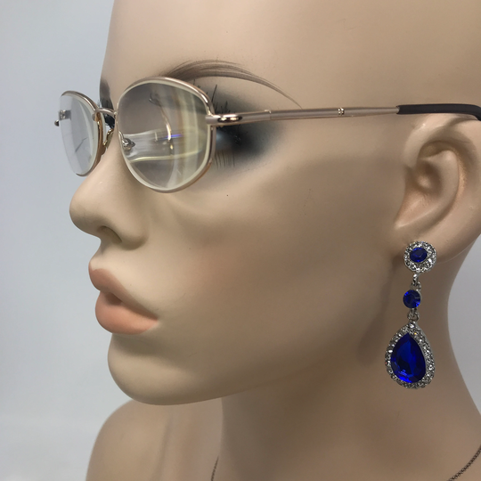 Vintage Impact-I5 Carousel Eyeglasses Glasses Frame Gold Oval Used Eyeglass Frames Retro