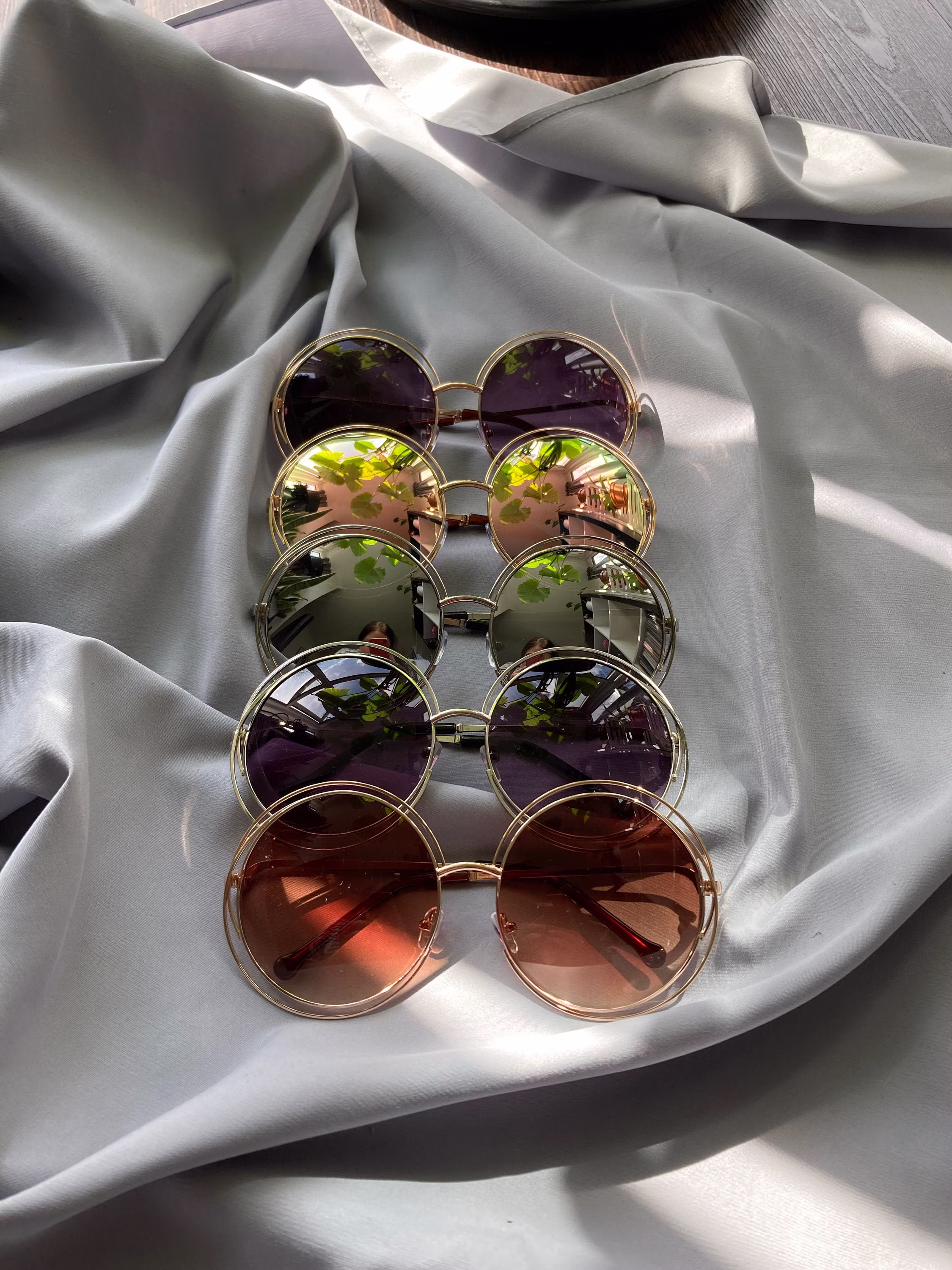 Large Round Sunglasses, Vintage Style