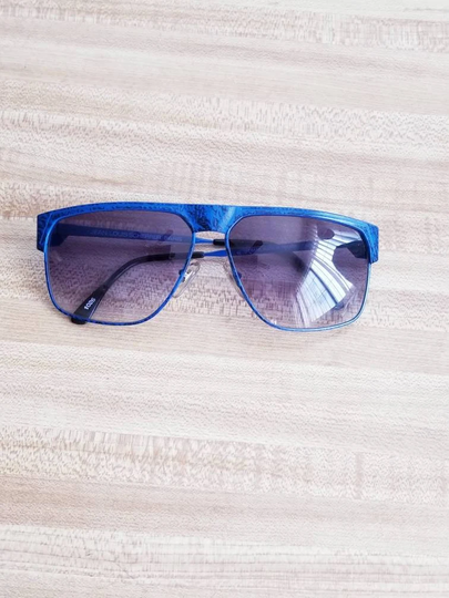 Jean-Louis Scherrer Paris Junon Vintage Sunglasses 1980S Blue/ Brown/ Black/Green Tortoise