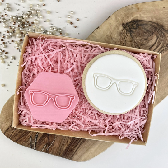 Sunglasses Cookie Stamp, Summer Beach Embosser, Holiday Postal Box Ideas