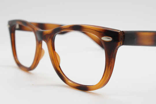 80S Vintage Wayfarer Style Glasses. All Time Classic Optical Frames in Bumblebee Colours. 40S, 60S Prescription Eyeglasses. Spectacles