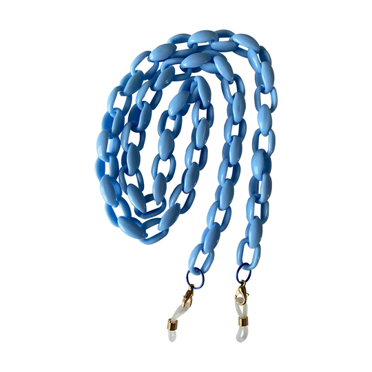 Duck Egg Blue Chunky Acrylic Cable Link Glasses/Sunglasses Spectacle Chain Strap Holder