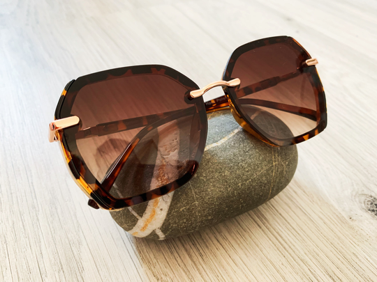Oversize Hexagon Unisex Celebrity Sunglasses