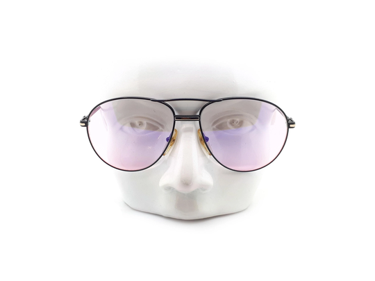 Vintage Viennaline 1417 90 Aviator Sunglasses // 1980S New Old Stock Aviators Flash Lenses Gold Plated