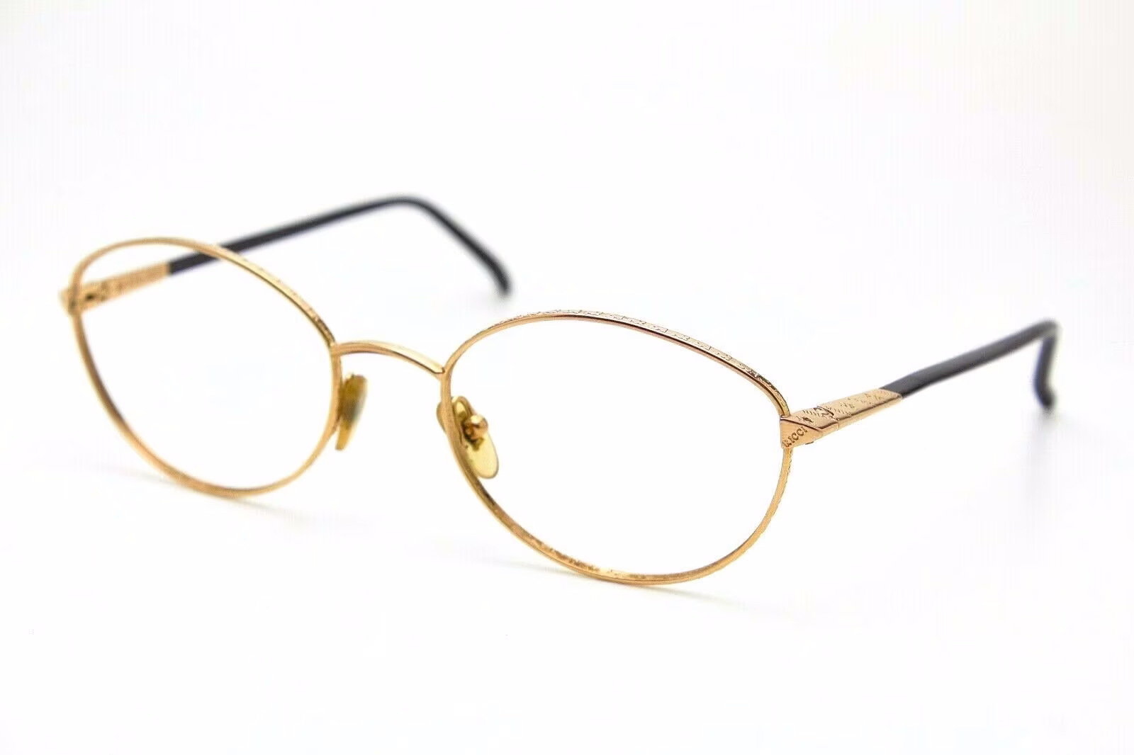Vintage Eyewear Nina Ricci Nr2905 Gold Plated Oval Woman Frame Glasses Occhiali Sunglasse Classis Plastic