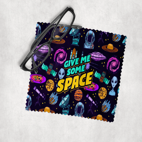 Gimmie Some Space - Microfiber Lens Cleaning Cloth For Eyeglasses, Cameras, Smartphones & All Screens