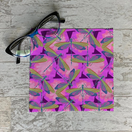 Dragonfly Pattern Eyeglass Cleaner Lens Cloth/Phone Eyewear Cloth Microfiber Cleaning