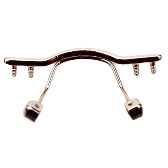 1 Piece Rimless Glasses Metal Replacement Nose Bridge Reading Glasses Repair, Silver