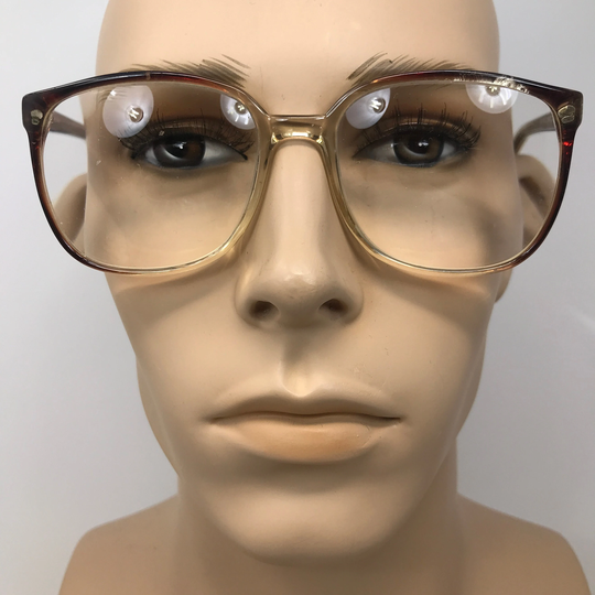 Vintage Dollond & Aitchison William Eyeglasses Glasses Frame Brown Square Used Eyeglass Frames Retro