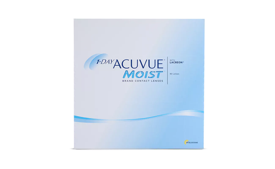1-Day Acuvue Moist 90 Pack Contact Lenses
