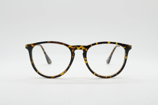 90S Vintage Refined Wayfarer Style Glasses. Tortoise Optical Frames. Prescription Eyeglasses With Clear Lenses. Rx Spectacles