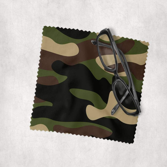 Camo 3 - Microfiber Lens Cleaning Cloth For Eyeglasses, Cameras, Smartphones & All Screens