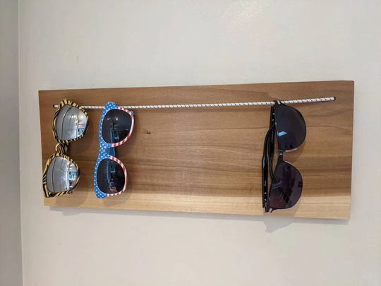 Sunglasses Holder Handmade From Popular Wood Holds 12+ Pairs