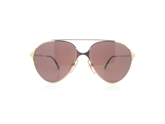 Vintage The Boeing Collection By Carrera 5710 40 2100 // Gold Aviator Sunglasses Made in Austria Genuine 1980S New Old Stock