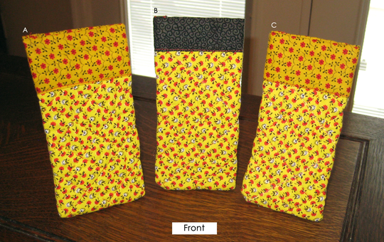 Teeny Tiny Yellow & Red Flower Iphone/Eyeglass Case