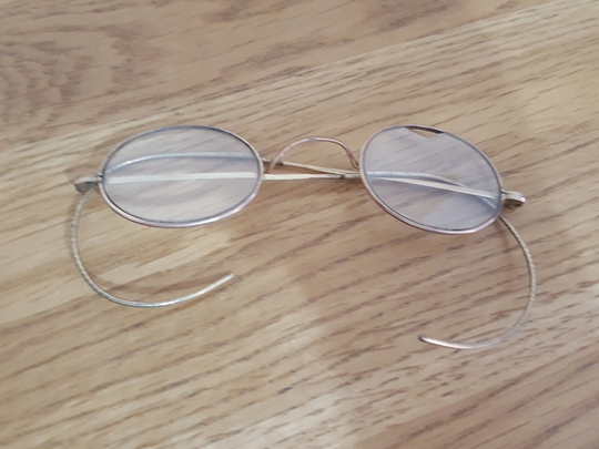 Antique Gold Gilt Glasses, Vintage Spectacles, Eye Glasses