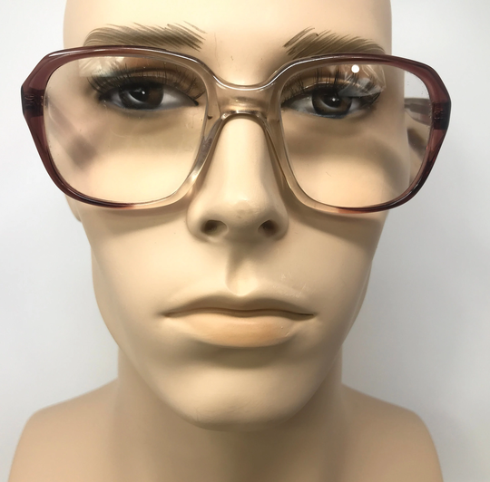 Vintage The Pennine Collection Eyeglasses Glasses Frame Brown Square Geek Used Eyeglass Frames Retro