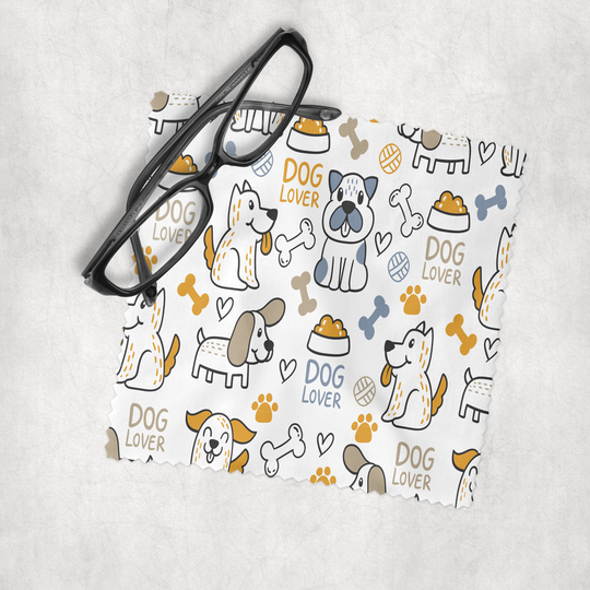 Dog Lover 2 - Microfiber Lens Cleaning Cloth For Eyeglasses, Cameras, Smartphones & All Screens