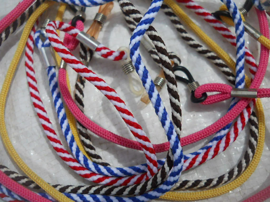 Ripple Candy Cane Styles Colored Handmade Nylon Straps Sunglasses Eyegla