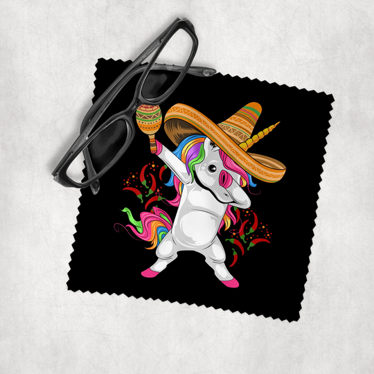 Dancing Unicorn - Microfiber Lens Cleaning Cloth For Eyeglasses, Cameras, Smartphones & All Screens