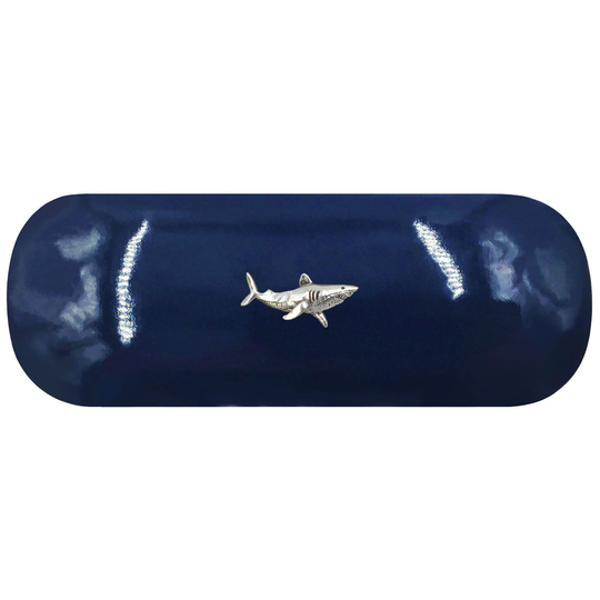 Great White Shark Hard Glasses Case. Silver Spectacle Animal Eyeglasses Predator Sunglasses Sea Life Birthday Gift