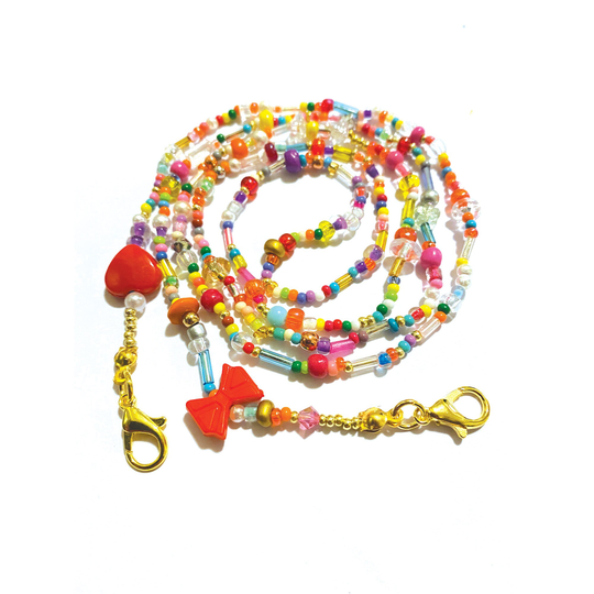 Red Bow Face Mask/ Sunglass Chain