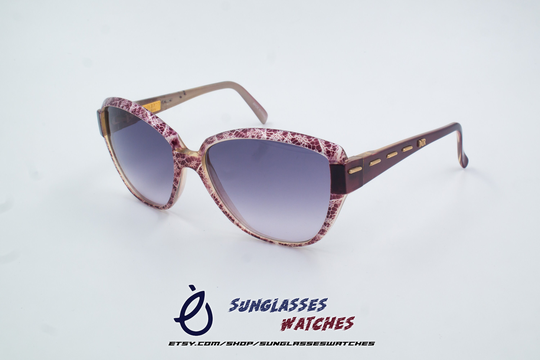 Nina Ricci Paris Nr3009 Vintage Designer Sunglasses From 1980S Made in France For Women Or/New Old Stock Nos