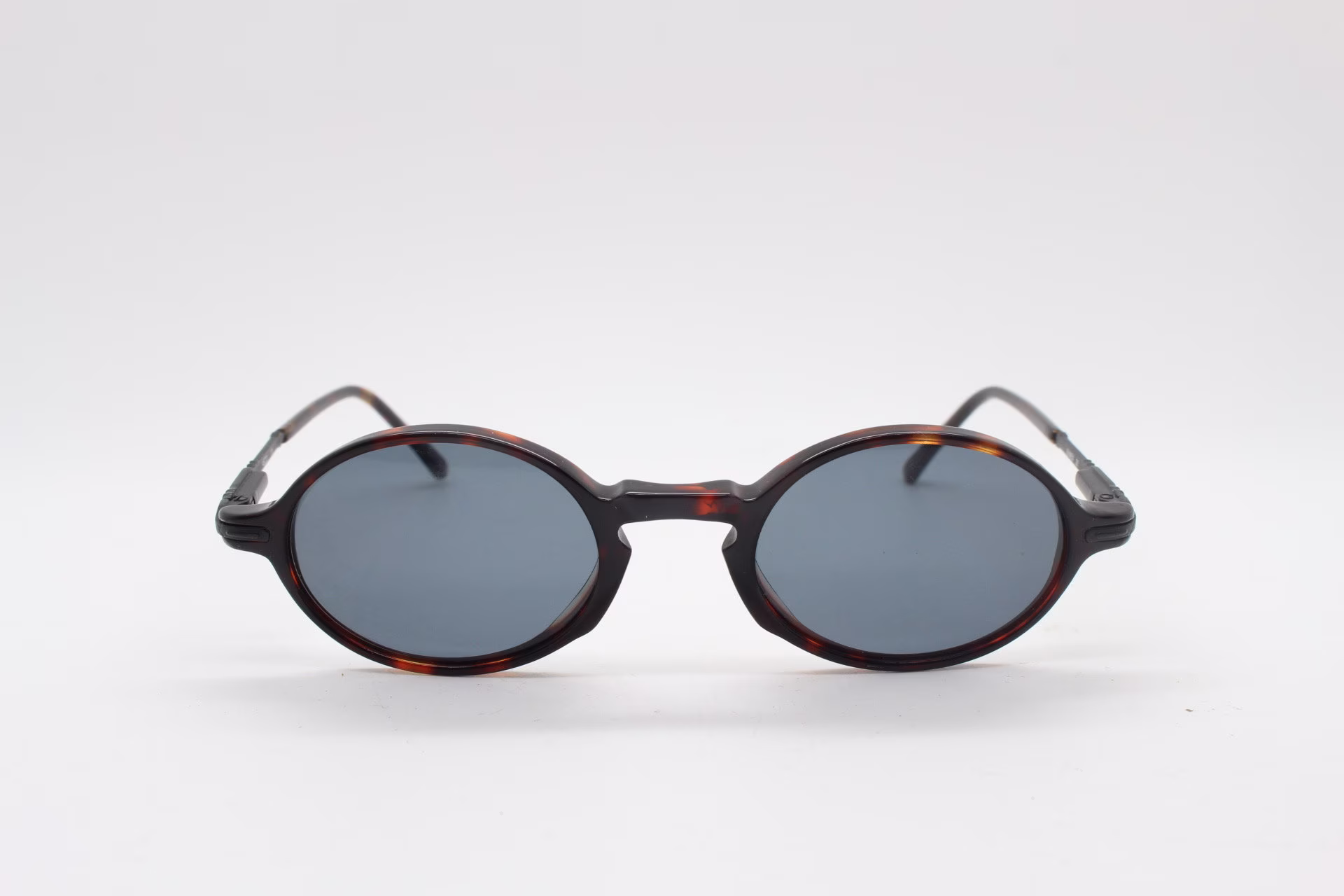 Sunex 90S Vintage Small Oval Acetate Sunglasses. Tortoise 20S, 30S Style Frame With Decorative Metal Arms. Bnwt Micro. Unused Nos