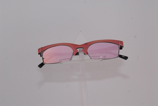 Frost Fresh Sunglasses, Extra Vergine Model, Pinky Face & Branche Color With Lenses Mirror Effect, Handmade in Germany
