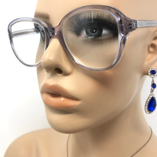 Vintage Baseline One Eyeglasses Glasses Frame Purple Square Used Eyeglass Frames Retro