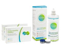 Lenjoy Monthly Comfort (12 lenses) + Solunate Multi-Purpose 400 ml with case