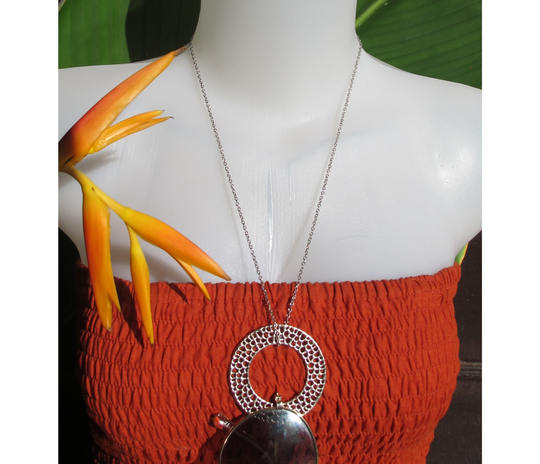 Big Hoop Necklace For Sunglasses, Stainless Steel Chain Necklace, Casual Party Work Festival Everyday