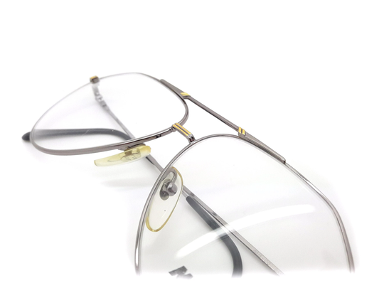 Vintage Marcolin 6015 Silver Avaiator Glasses Frames // 1980S New Old Stock Aviators